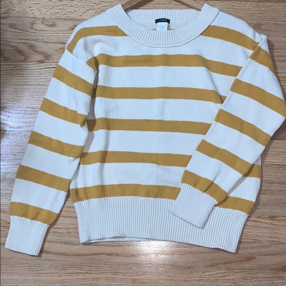 Jcrew striped crew neck sweater size medium - Picture 2 of 7